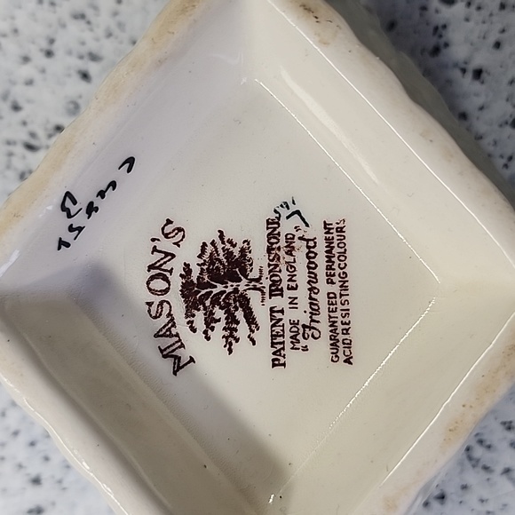 GRAVY BOAT BY Friarswood Mason's England is a valuable antique rare - Picture 5 of 7